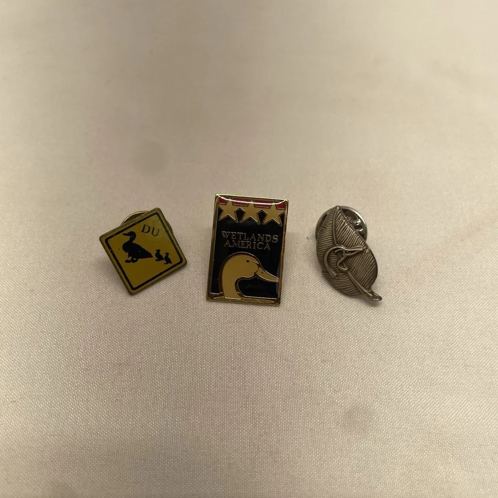 Vintage Duck Wetlands America Pins Ducks Hunting Wildlife